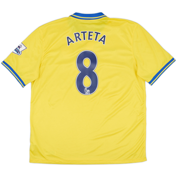 2013-14 Arsenal Away Shirt Arteta #8 - 7/10 - (XL)