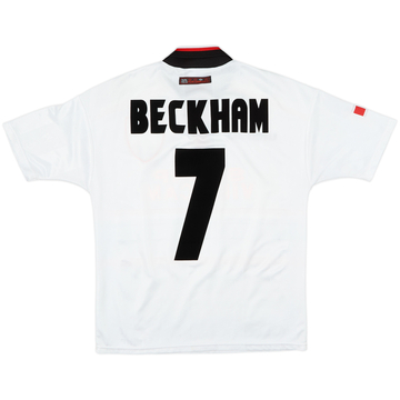 1997-99 Manchester United Away Shirt Beckham #7 - 8/10 - (Y)