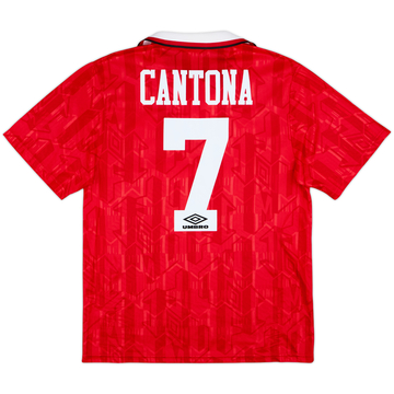 1992-94 Manchester United Home Shirt Cantona #7 - 9/10 - (M)