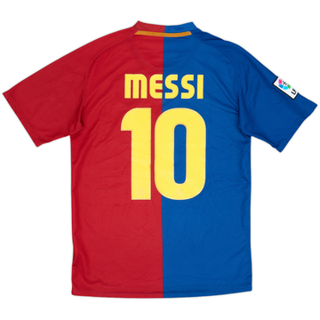 2008-09 Barcelona Home Shirt Messi #10 - 7/10 - (S)