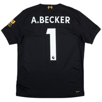 2019-20 Liverpool GK S/S Shirt A.Becker #1 - 8/10 - (XL.Boys)