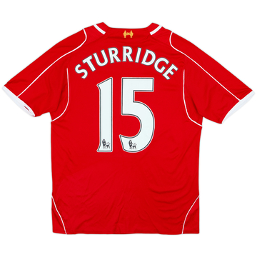 2014-15 Liverpool Camiseta Local Sturridge #15 - 7/10 - (M)