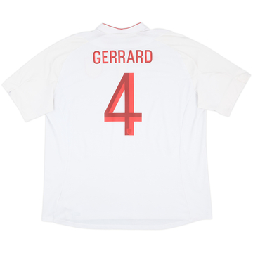 2012-13 England Home Shirt Gerrard #4 - 9/10 - (3XL)