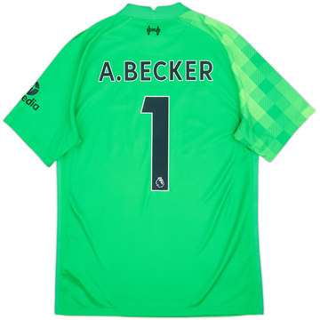 2021-22 Liverpool GK Shirt A.Becker #1 - 8/10 - (M)