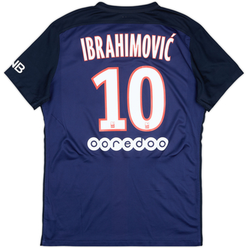 2015-16 Paris Saint-Germain Home Shirt Ibrahimovic #10 - 6/10 - (L)
