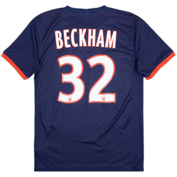 2013-14 Paris Saint-Germain Home Shirt Beckham #32 - 6/10 - (S)