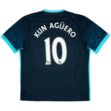 2015-16 Manchester City Away Shirt Kun Aguero #10 - 6/10 - (XL)