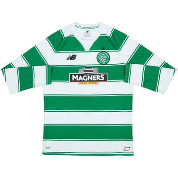 2015-16 Celtic Home L/S Shirt - 5/10 - (M)