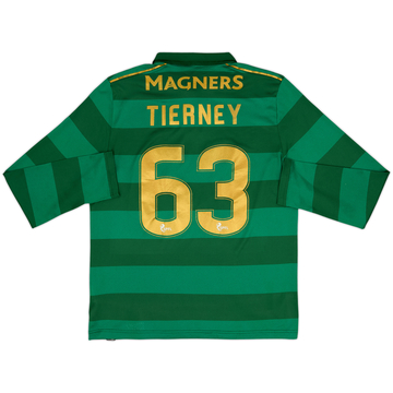 2017-18 Celtic 'Lisbon Lions 50th Anniversary' Away L/S Shirt Tierney #63 - 6/10 - (M)