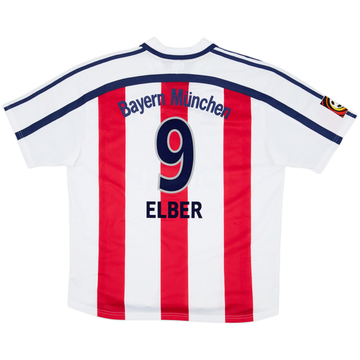 2000-01 Bayern Munich Away Shirt Elber #9 - 8/10 - (XL)
