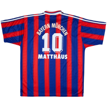 1995-97 Bayern Munich Home Shirt Matthaus #10 - 8/10 - (XL)