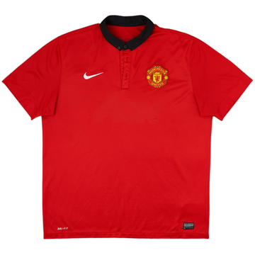 2013-14 Manchester United Home Shirt - 4/10 - (XL)