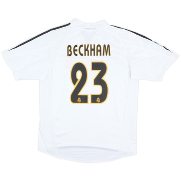 2004-05 Real Madrid Home Shirt Beckham #23 - 8/10 - (M)