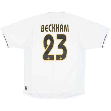 2003-04 Real Madrid Home Shirt Beckham #23 - 6/10 - (M)