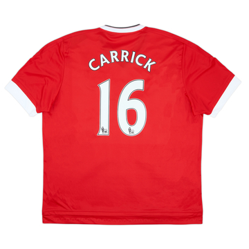 2015-16 Manchester United Home Shirt Carrick #16 (XXL)