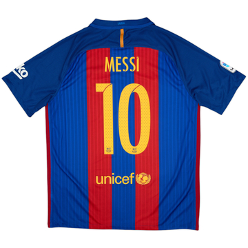 2016-17 Barcelona Home Shirt Messi #10 - 8/10 - (L)