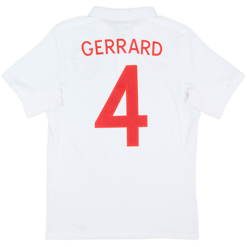 2009-10 England Home Shirt Gerrard #4 - 6/10 - (S)