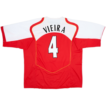 2004-05 Arsenal Home Shirt Vieira #4 - 8/10 - (3XL)