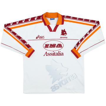 1995-96 Roma Away L/S Shirt - 8/10 - (XL.Boys)