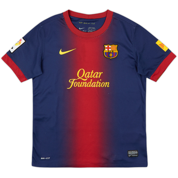 2012-13 Barcelona Home Shirt - 8/10 - (M.Boys)