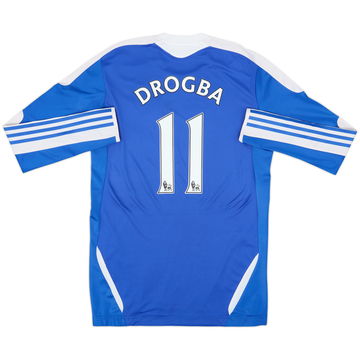 2011-12 Chelsea TechFit Player Issue Home L/S Shirt Drogba #11 - 8/10 - (M)