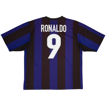 1999-00 Inter Milan Basic Home Shirt Ronaldo #9 - 6/10 - (L)