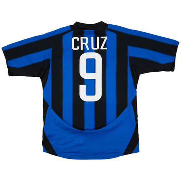 2003-04 Inter Milan Home Shirt Cruz #9 - 9/10 - (M)