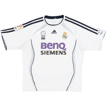 2006-07 Real Madrid Home Shirt - 6/10 - (L.Boys)