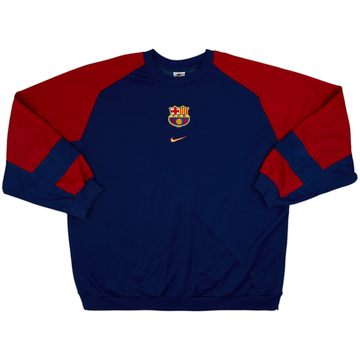 1998-99 Barcelona Nike Sweat Top - 8/10 - (XXL)