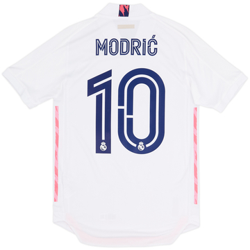 2020-21 Real Madrid Authentic Home Shirt Modric #10 - 7/10 - (S)