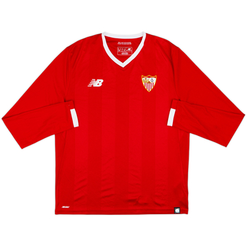 2017-18 Sevilla Away L/S Shirt - 9/10 - (M)