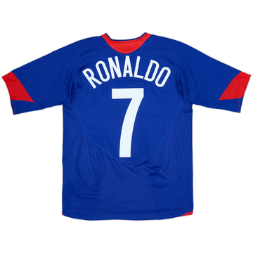 2005-06 Manchester United Away Shirt Ronaldo #7 - 8/10 - (XL.Boys)