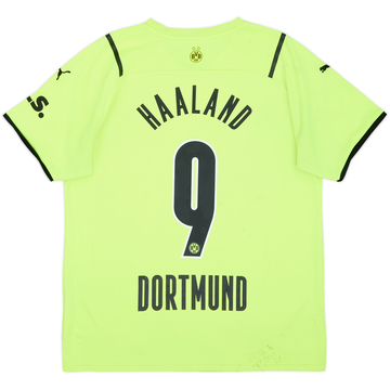 2021-22 Borussia Dortmund European Home Shirt Haaland #9 - 5/10 - (L)