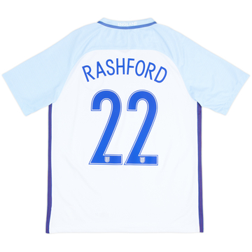 2016-17 England Home Shirt Rashford #22