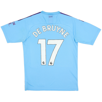 2019-20 Manchester City Home Shirt De Bruyne #17 - 5/10 - (S)