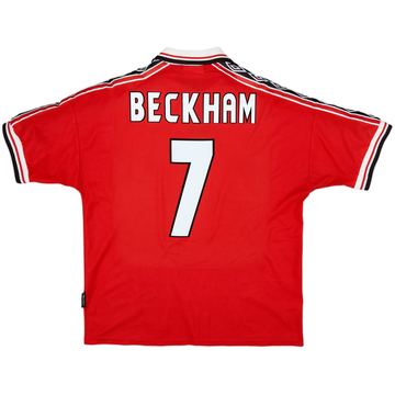 1992-94 Manchester United Home Shirt Beckham #7 - 6/10 - (L)