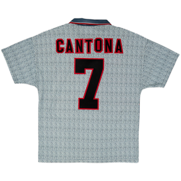 1995-96 Manchester United Away Shirt Cantona #7 - 8/10 - (M)