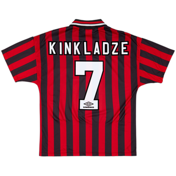 1994-96 Manchester City Away Shirt Kinkladze #7 - 8/10 - (M)
