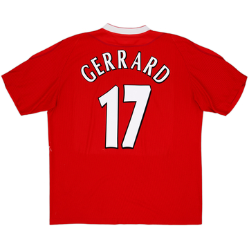 2002-04 Liverpool Home Shirt Gerrard #17 - 7/10 - (L)