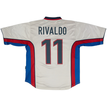 1998-01 Barcelona Away Shirt Rivaldo #11 - 8/10 - (M)