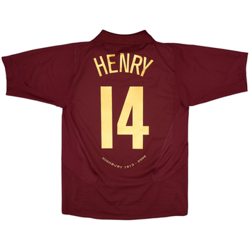 2005-06 Arsenal Home Shirt Henry #14 - 5/10 - (M)