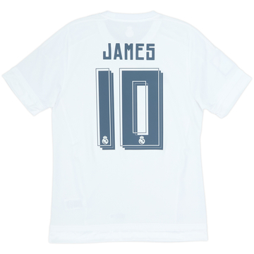 2015-16 Real Madrid Home Shirt James #10 - 8/10 - (M)