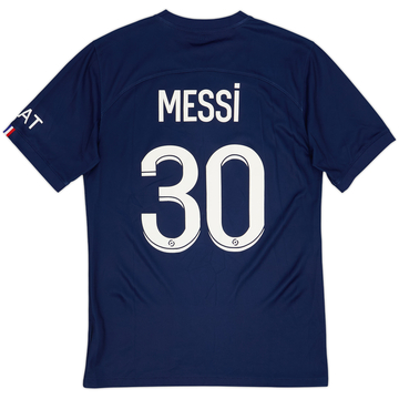 2022-23 Paris Saint-Germain Home Shirt Messi #30 - 7/10 - (S)