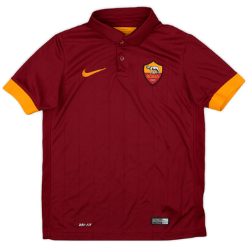 2014-15 Roma Home Shirt #7 - 7/10 - (M.Boys)