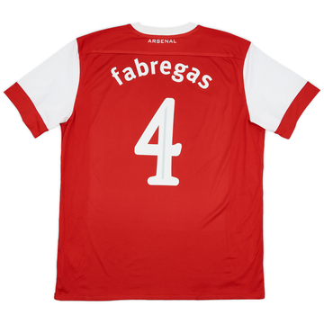 2010-11 Arsenal Home Shirt Fabregas #4 - 5/10 - (XL)