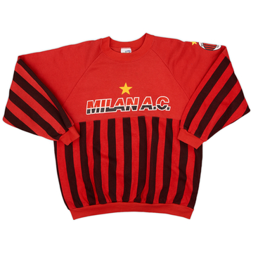 1990-91 AC Milan Le Felpe Dei Grandi Club Sweat Top - 8/10 - (L)