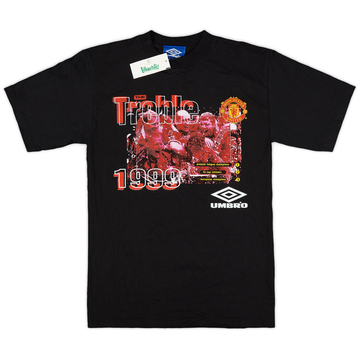 1999-00 Manchester United 'Treble Winners' Umbro Graphic Tee (S)