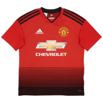 2018-19 Manchester United Home Shirt - 9/10 - (L.Boys)