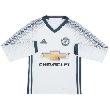 2016-17 Manchester United Third L/S Shirt - 7/10 - (S.Boys)