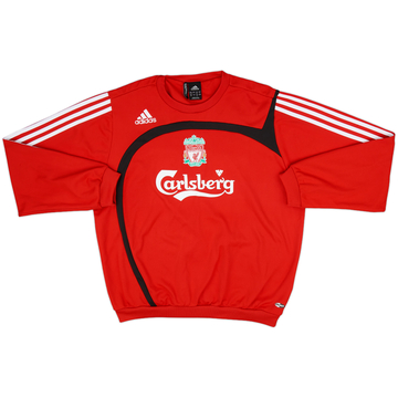 2008-09 Liverpool adidas Sweat Top - 8/10 - (L)
